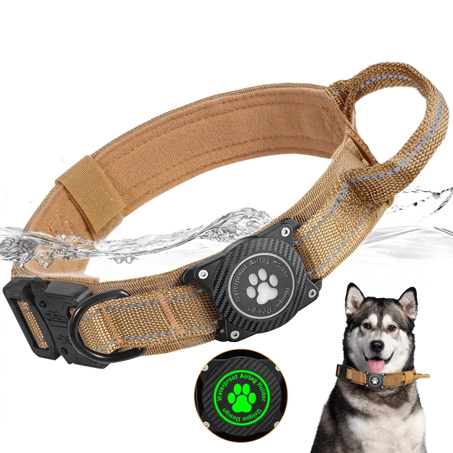 Tactical AirTag Dog Collar