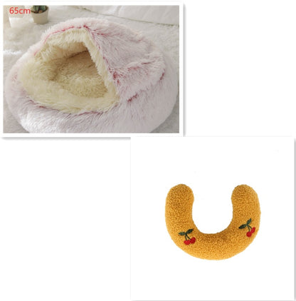 2 In 1 Dog And Cat Plush Bed