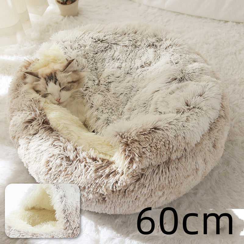 2 In 1 Dog And Cat Plush Bed