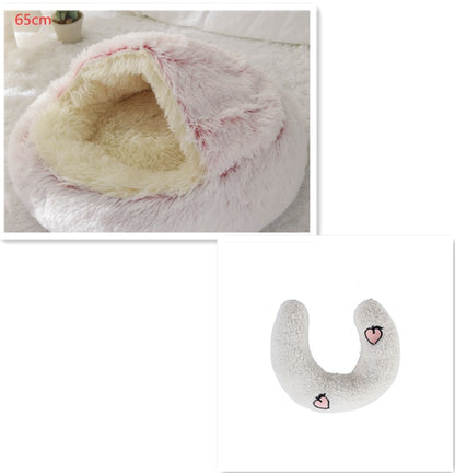 2 In 1 Dog And Cat Plush Bed