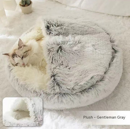 2 In 1 Dog And Cat Plush Bed