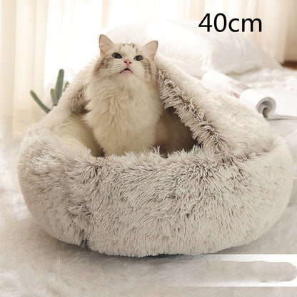 2 In 1 Dog And Cat Plush Bed
