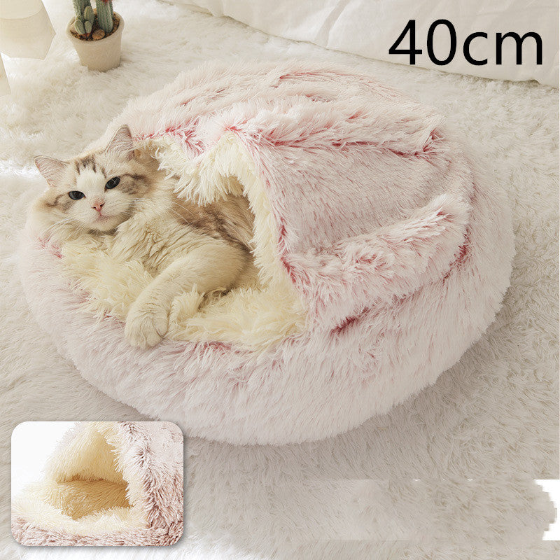 2 In 1 Dog And Cat Plush Bed