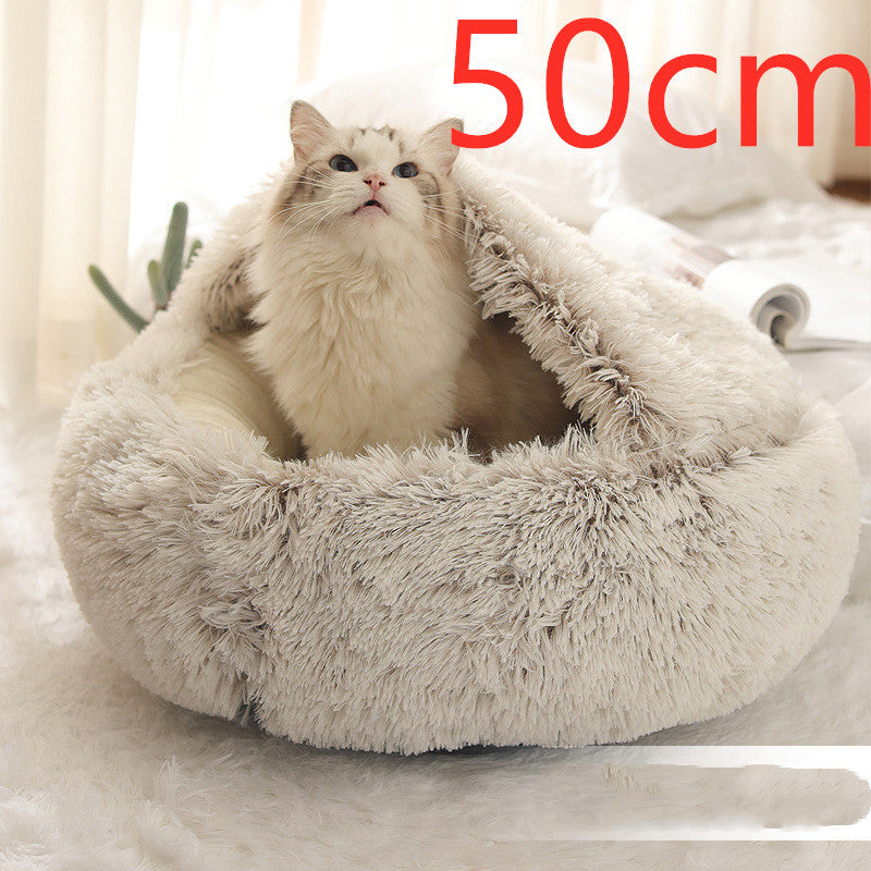 2 In 1 Dog And Cat Plush Bed