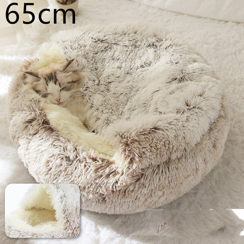 2 In 1 Dog And Cat Plush Bed