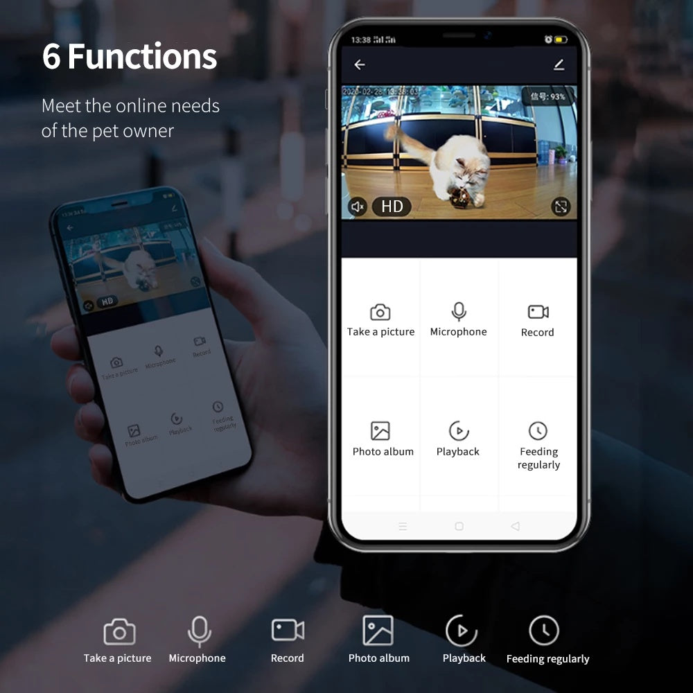 Automatic Pet Feeder with Camera & App Control