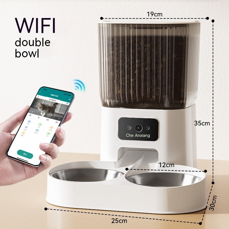 Smart Remote Control Pet Feeder with Camera