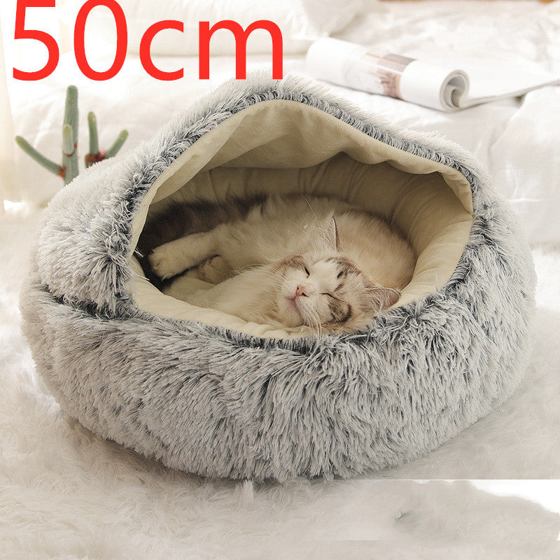 2 In 1 Dog And Cat Plush Bed