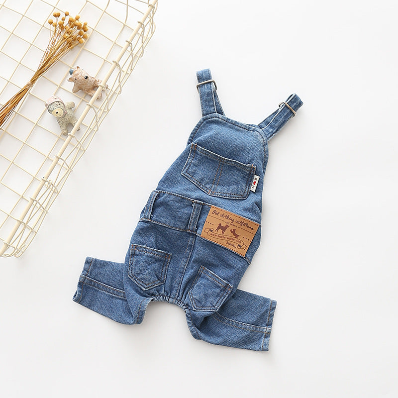 Stretch Jeans Pet Suspenders