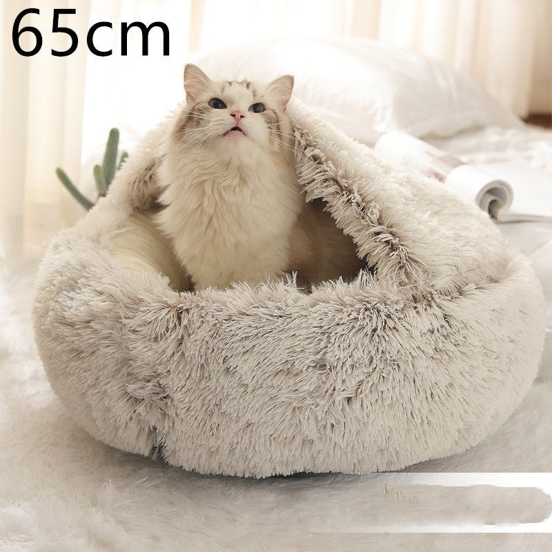 2 In 1 Dog And Cat Plush Bed