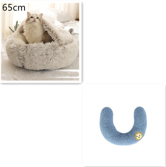 2 In 1 Dog And Cat Plush Bed