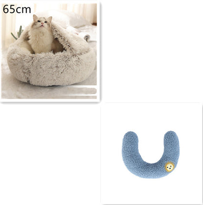 2 In 1 Dog And Cat Plush Bed