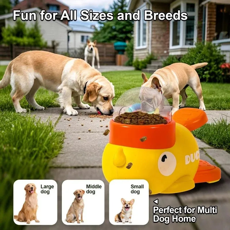 Quacky Fun Dog Puzzle Feeder