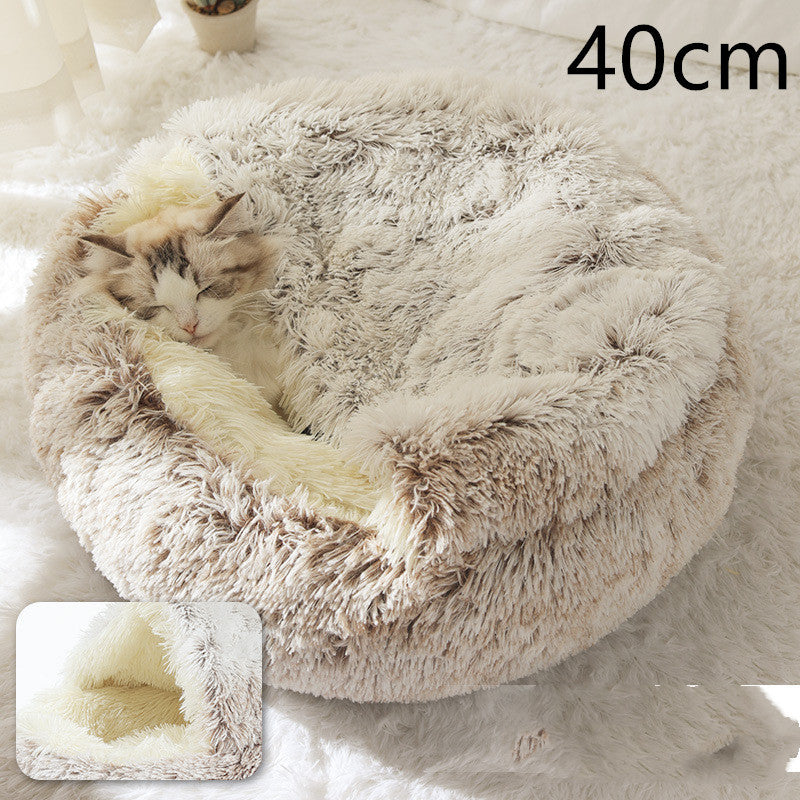 2 In 1 Dog And Cat Plush Bed