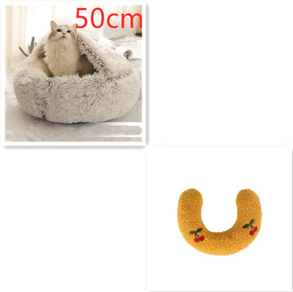 2 In 1 Dog And Cat Plush Bed