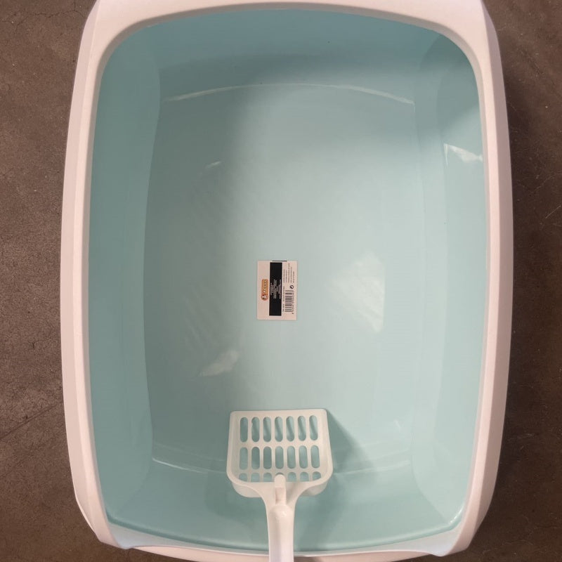 Semi-enclosed Cat Litter Box