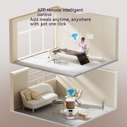 Smart Remote Control Pet Feeder with Camera