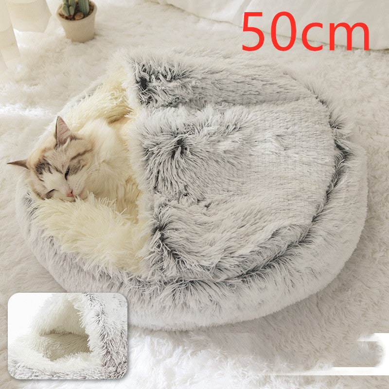2 In 1 Dog And Cat Plush Bed