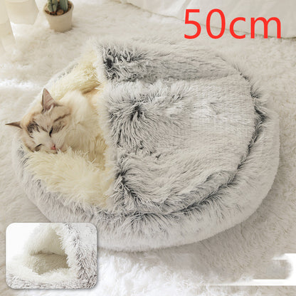 2 In 1 Dog And Cat Plush Bed