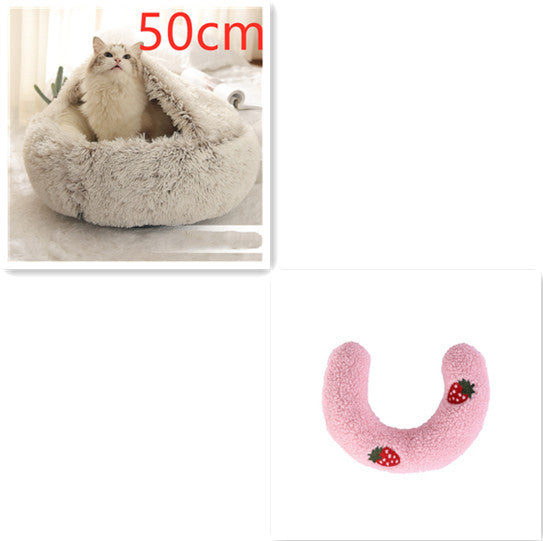 2 In 1 Dog And Cat Plush Bed
