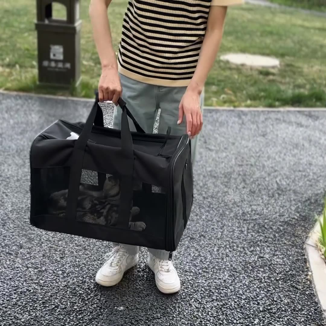 BreezeNest Portable Breathable Pet Carrier