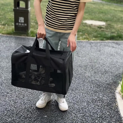 BreezeNest Portable Breathable Pet Carrier