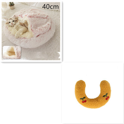 2 In 1 Dog And Cat Plush Bed