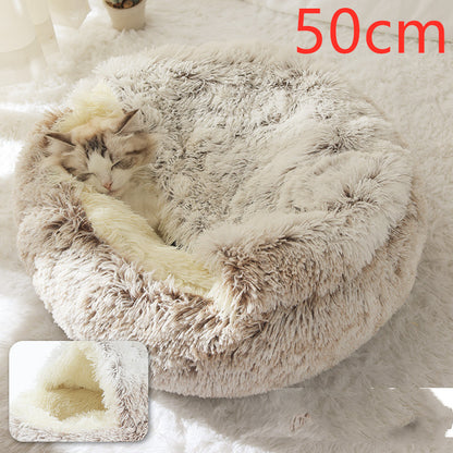 2 In 1 Dog And Cat Plush Bed