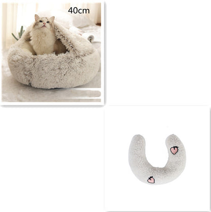 2 In 1 Dog And Cat Plush Bed