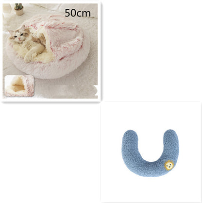 2 In 1 Dog And Cat Plush Bed