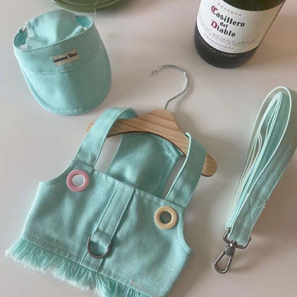 Candy Color Denim Pet Vest