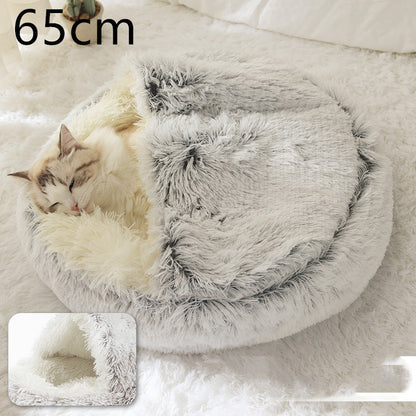 2 In 1 Dog And Cat Plush Bed