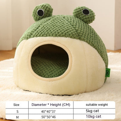 Frog Series Plush Pet Nest