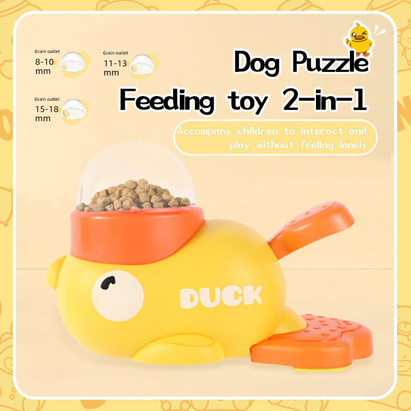 Quacky Fun Dog Puzzle Feeder