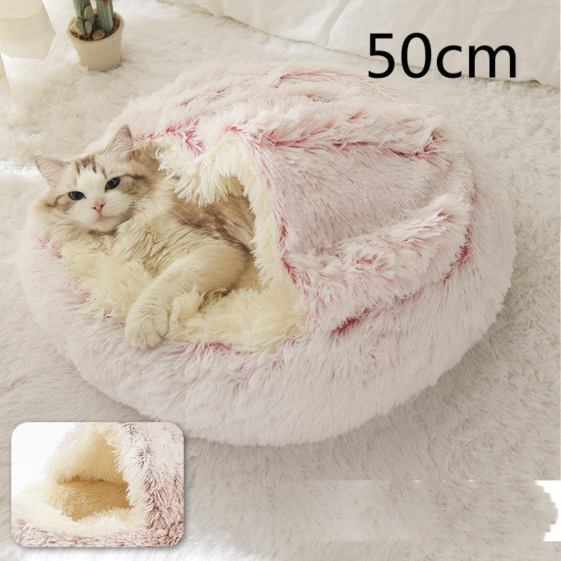 2 In 1 Dog And Cat Plush Bed