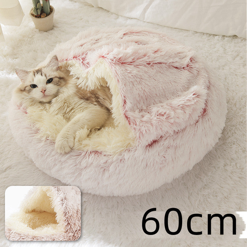 2 In 1 Dog And Cat Plush Bed