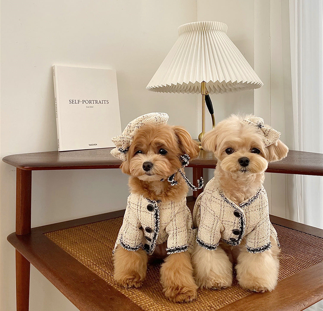 Classy Beige Cat and Dog Outfit