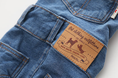 Stretch Jeans Pet Suspenders