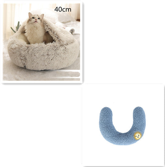 2 In 1 Dog And Cat Plush Bed