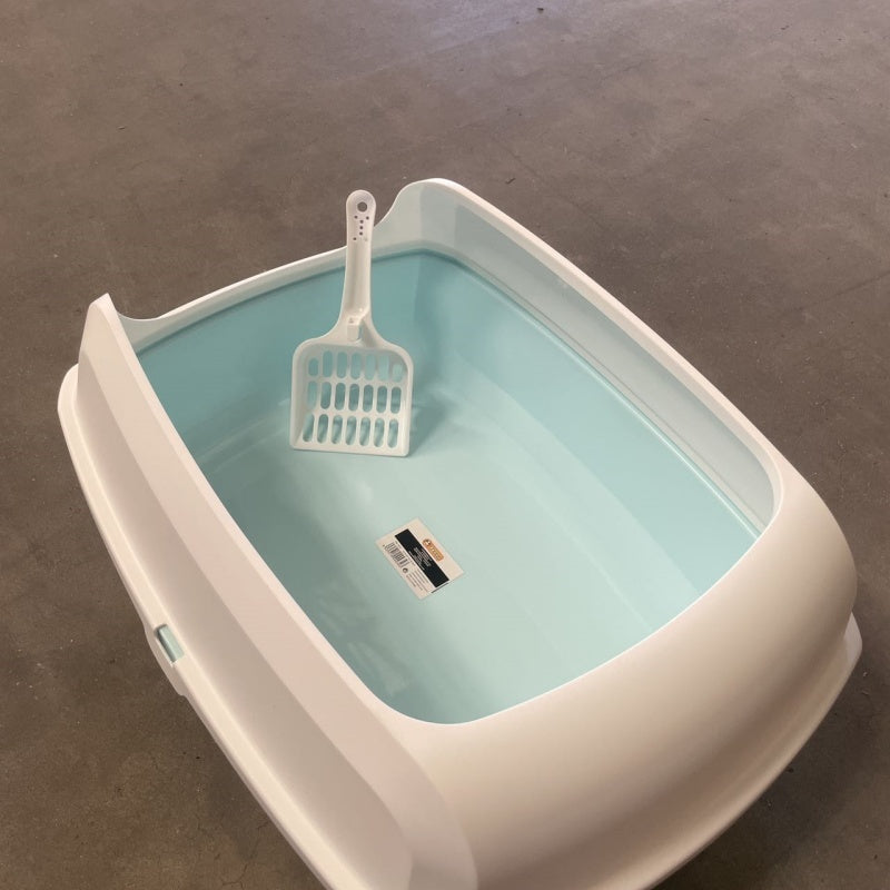 Semi-enclosed Cat Litter Box