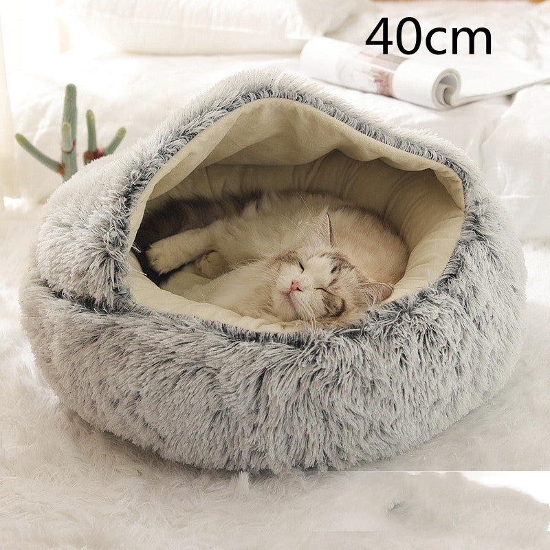 2 In 1 Dog And Cat Plush Bed