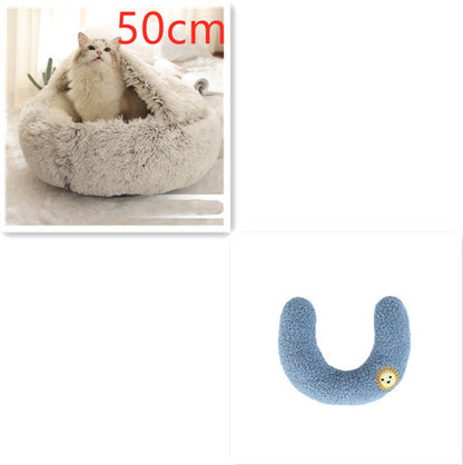 2 In 1 Dog And Cat Plush Bed