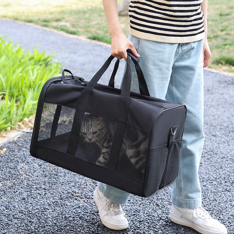 BreezeNest Portable Breathable Pet Carrier