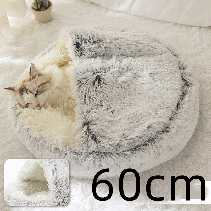2 In 1 Dog And Cat Plush Bed