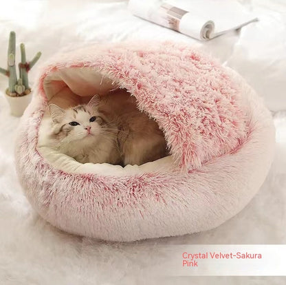 2 In 1 Dog And Cat Plush Bed
