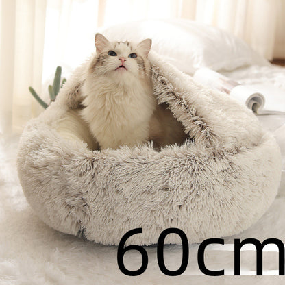 2 In 1 Dog And Cat Plush Bed