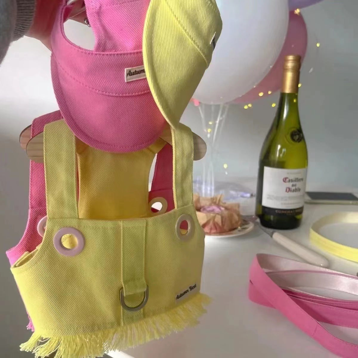 Candy Color Denim Pet Vest