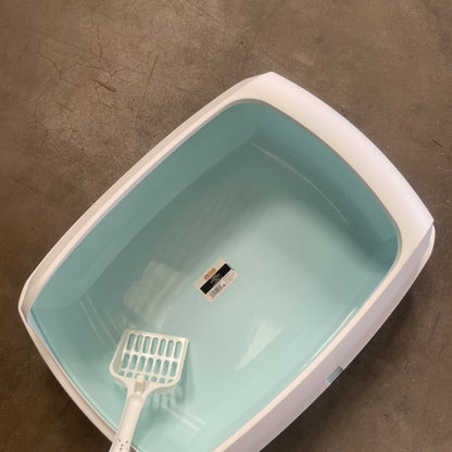 Semi-enclosed Cat Litter Box