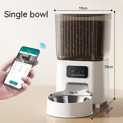 Smart Remote Control Pet Feeder with Camera