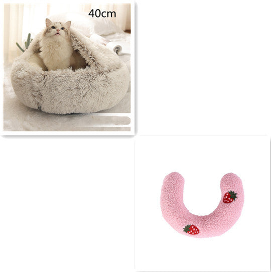 2 In 1 Dog And Cat Plush Bed
